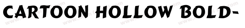 Cartoon Hollow Bold字体转换